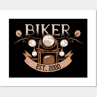 Biker Posters and Art